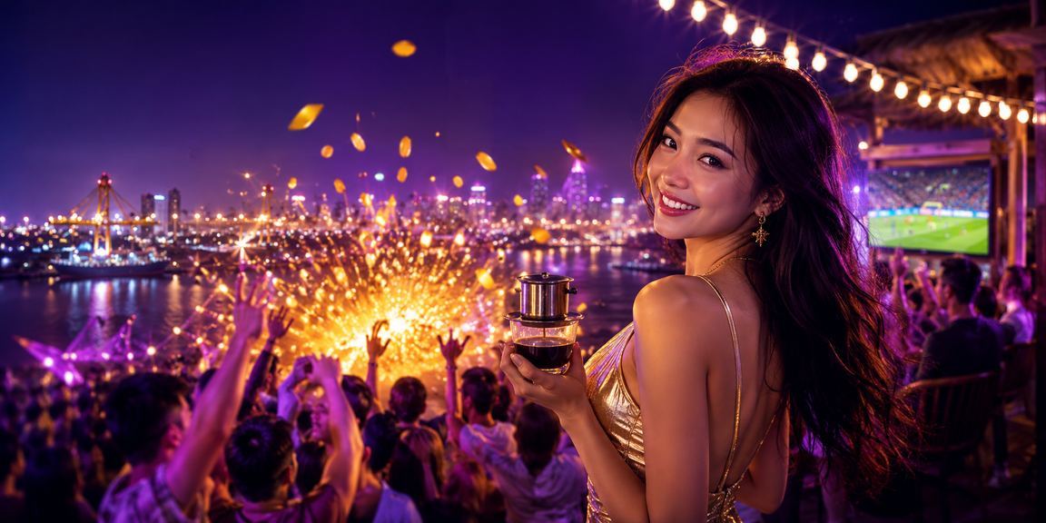 Người chơi tại Hải Phòng thưởng thức cà phê và đăng nhập vào nền tảng tilemacao trên điện thoại