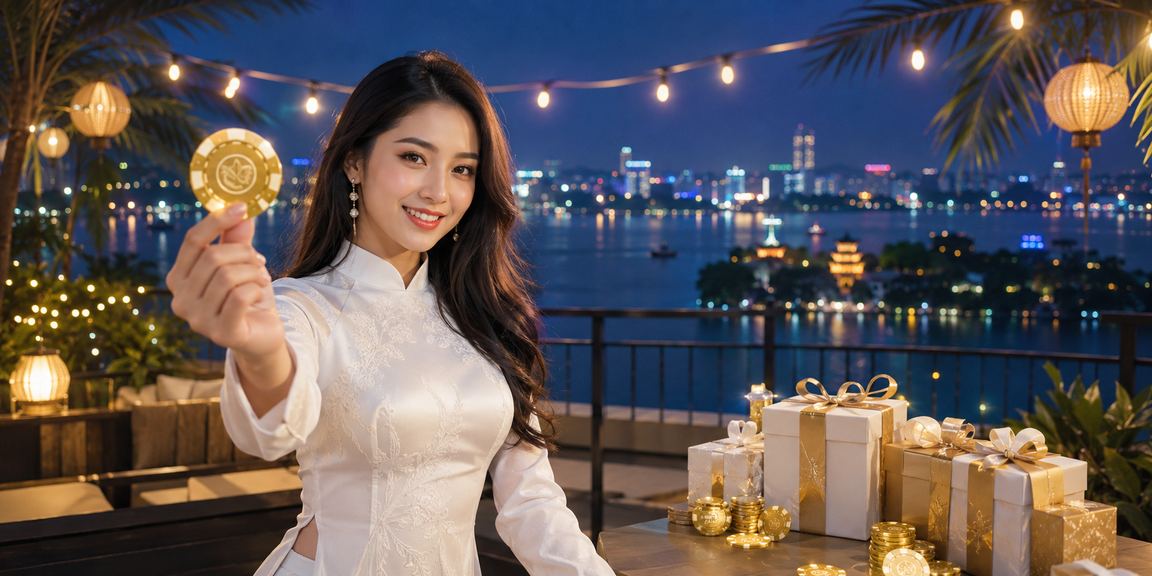 Người dùng tại Hà Nội mặc áo dài truyền thống xem kết quả đặt cược thể thao trên điện thoại